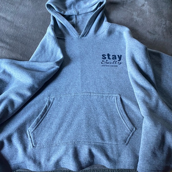 Poncho style sweatshirt “Stay Salty” Martha’s Vineyard - Picture 3 of 4